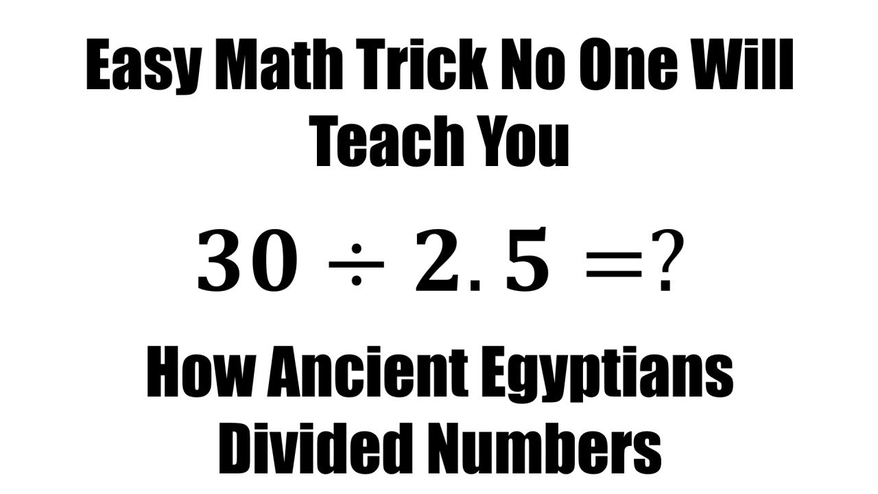 Math Tricks For Adults